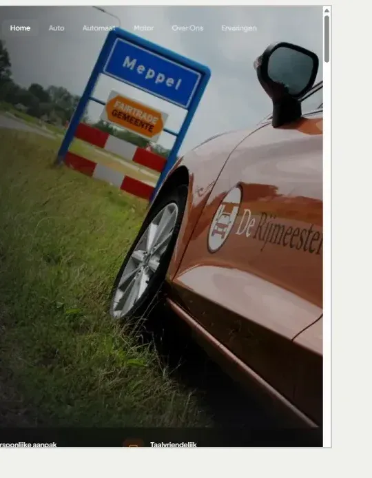 Het ontwerp voor de nieuwe website van De Rijmeester