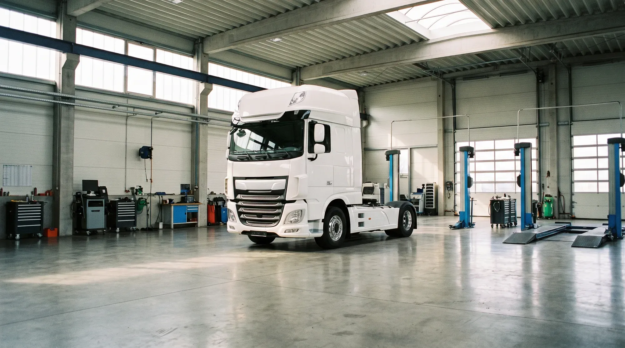 Het beginscherm van de site voor Bosch & Zn. Bedrijfswagens
